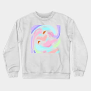 Colorful watercolor abstract texture art design Crewneck Sweatshirt